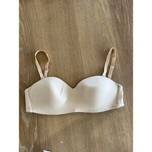 Wacoal Side Support Comfort Bra Size 32D 32 D Beige Nude T Shirt Wireless Womens